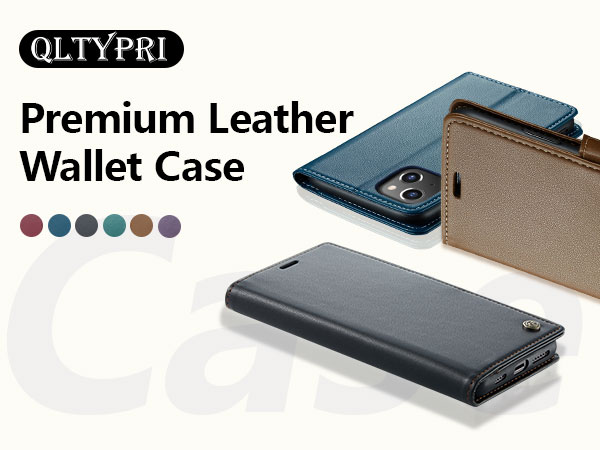 premium leather wallet case