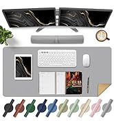 Large Desk Pad, 47.2'' x 23.6'', Office Desk Mat, Computer Mat for Desk, Leather Desk Pad Protect...