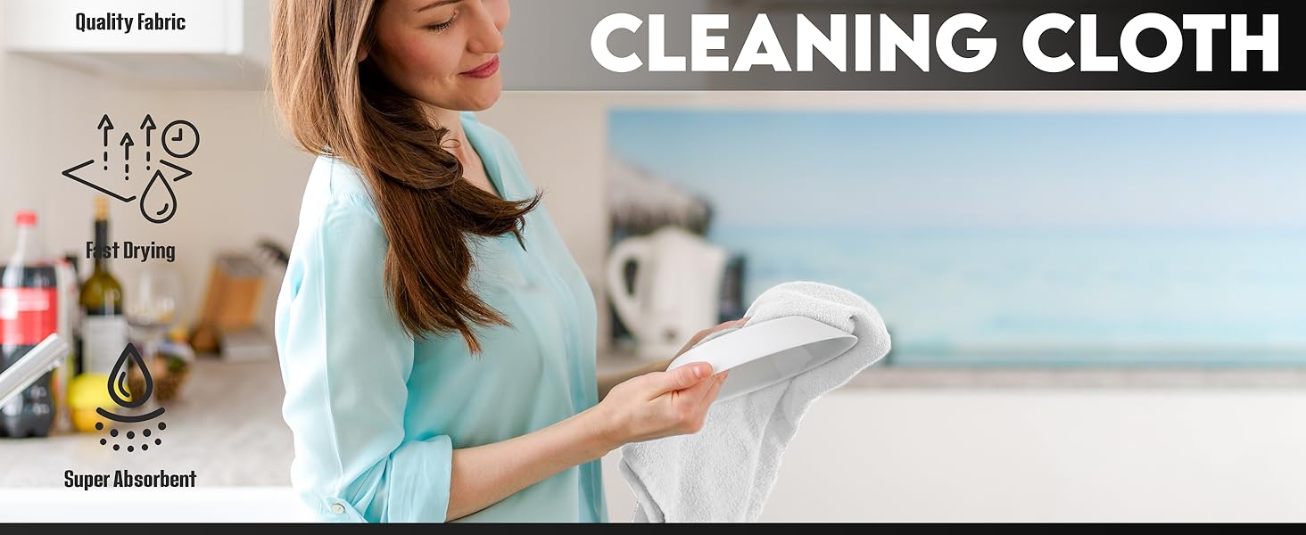 Terry towel cleaning cloths, bar mops, kitchen & bar rags, 100% cotton terry towels.