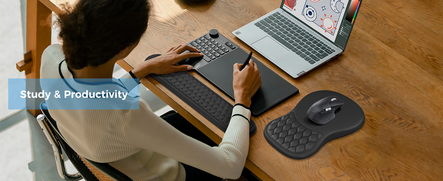 mousepad with wrist rest