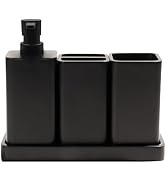 YMXYJM Bathroom Accessories Set, 4 Pcs Bathroom Accessory Set, Soap Dispenser, Toothbrush Holder,...