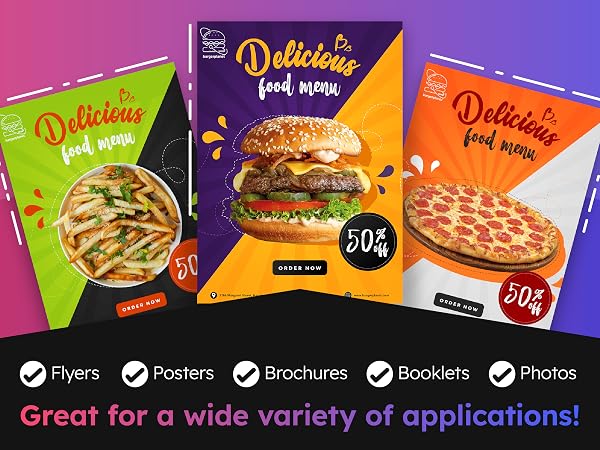 glossy paper digital coated high quality photos flyers posters high gloss thick