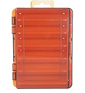 KINGDOM Fishing Box 14 Compartments Fishing Accessories Lure Hook Boxes Storage Double Sided Tack...