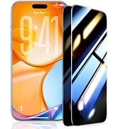 UltraGlass TOP 9H Armor for Phone 18 Pro Max Privacy Screen Protector, 2 Pack