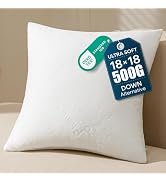 Phantoscope Premium 18x18 Throw Pillow Inserts, Ultra-Soft Air Layer Pillow Inserts Down Alternat...