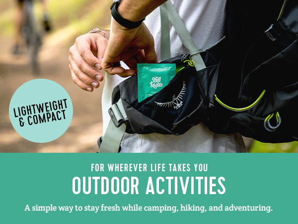 Stall Mates, Individually wrapped wet wipes for on-the-go. Ready for outdoor activities