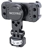 NICEYRIG Pro Phone Holder with 1/4 Mount 360 Degree Rotation and 180 Degree Tilt for DSLR and Mir...