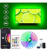 TV LED Backlight 75 Inch TV, USB LED Strip Lights for TV WiFi Smart Music Sync Compatible with Al...