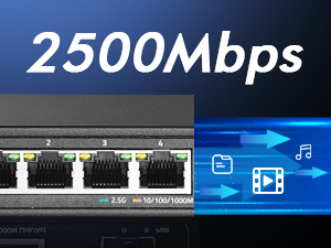 4-Port 2.5G Ethernet switch with 2-port 10G SFP+_