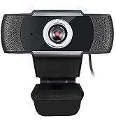 ADESSO CyberTrack H4 Webcam 1080P HD USB Webcam with Built-in Microphone, Black