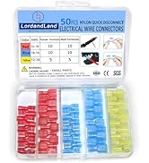 90 Pcs Splice Connectors Kit 22-10 AWG Electrical Crimp Terminal Connector Kits Assorted But...