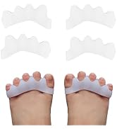 DLOSN 2 Pairs Toe Separators For kids - Correcting Bunions and Restoring Toes to Their Original S...
