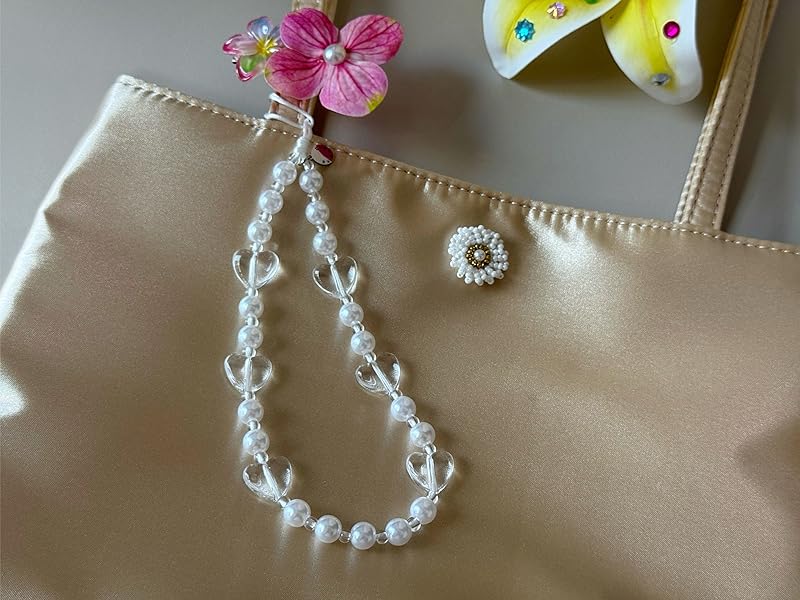 hearts phone charm