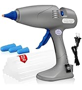 BLEDS Hot Glue Gun, Full-Size Glue Gun 80 & 120W, Stand-Up Large Glue Guns Anti-Dripping Dual Hig...