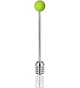 Stainless Steel Honey Dipper Stick 6.3 Inch Honey Wand Server for Honey Pot Dispense Drizzle Hone...