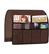 Premium Remote Holder for Couch Storage Organizer, Non Slip Armrest Armchair Caddy, Arm Caddies f...