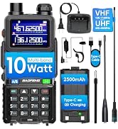 BAOFENG 5RM Ham Radio 10W High Power, Long Range Walkie Talkies Handheld NOAA Emergency Weather R...