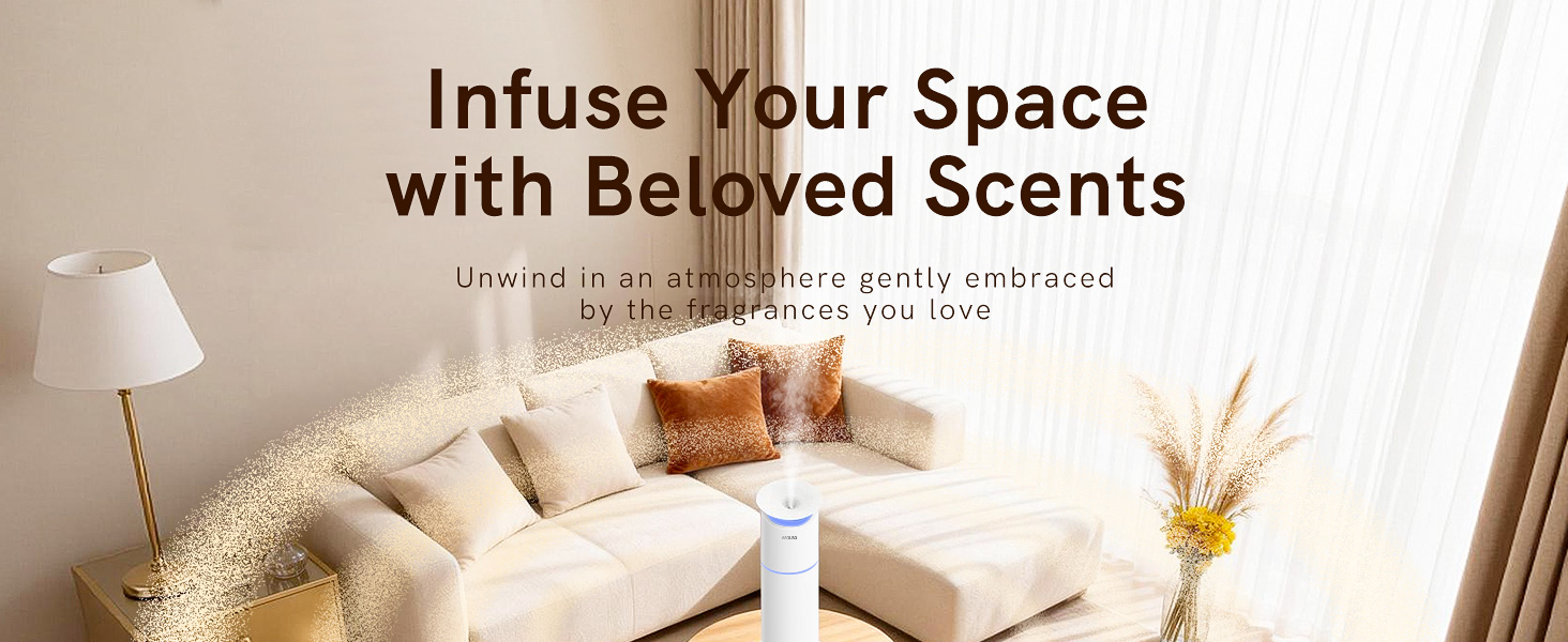 BEOUSG Waterless Essential Oil Diffuser for Home