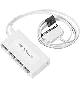 Internal USB Hub Magnetic Motherboard 9-Pin Splitter Header 1 to 4 Ports with SATA Power Cable fo...