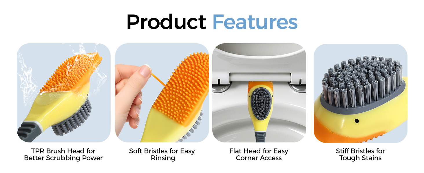 silicone toilet brush
