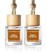 C Classy Car Air Freshener Hanging 2 Pack, Amber Patchouli Essential Oil Diffuser for Cars, Cute ...