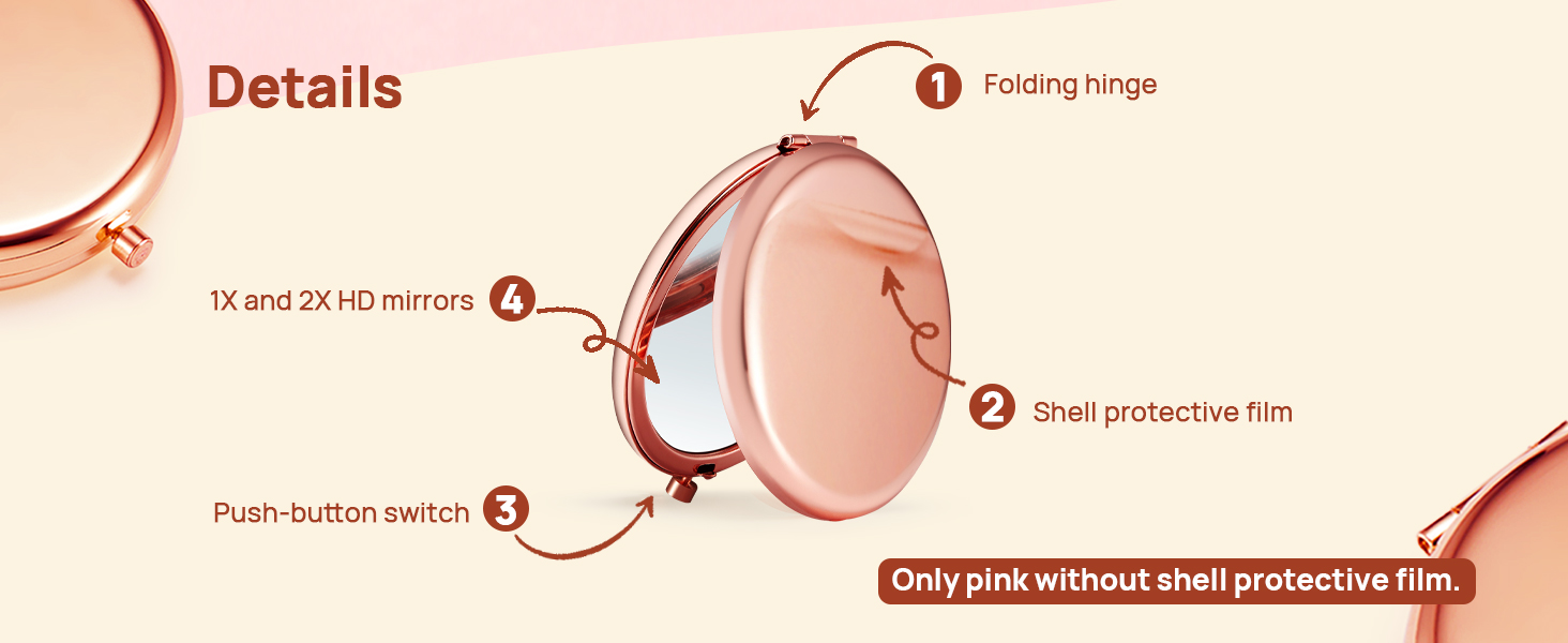 compact mirror for purse