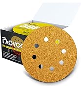 Faoyoon 5 Inch Sanding Discs Hook and Loop | 60/80/120/220/320 Grit Sandpaper Assortment | Orbita...