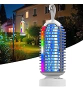 Bug Zapper Outdoor Indoor, 3000V Electric Mosquito Zapper with 4000mAh Rechargeable Battery, Wate...