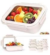 40oz Stainless Steel Lunch Box With Leakproof Glass Lids Microwavable Stainless Steel Food Storag...