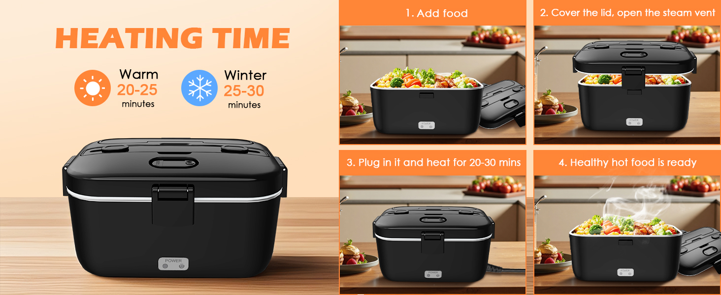 heatable lunchbox food warmer