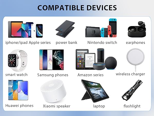 mobile phones earphones smart watch notebook electronic usb devices