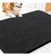 Smiry Dog Door Mat for Muddy Paws 30x20, Absorbs Moisture and Dirt Doormat, Non-Slip Washable Qui...