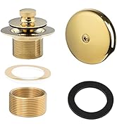 Artiwell Push & Lock Tub Trim Set with Single-Hole Overflow Faceplate, Bathtub Conversion Kit