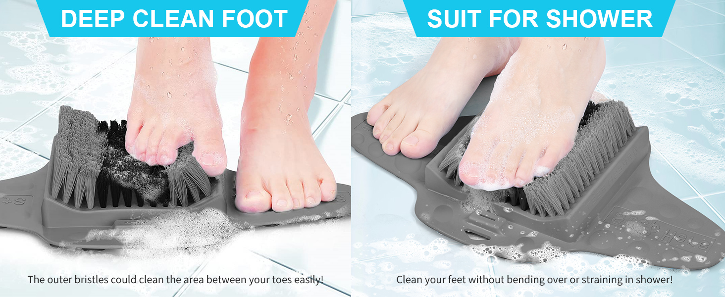 shower foot scrubber shower foot brush foot cleaner pumice stone