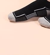 SeeyAN Kids Socks Boys Ankle Athletic Socks Half Cushioned Low Cut Sport Cotton Breathable Socks ...