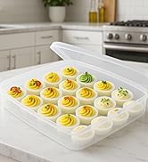 echomerx deviled egg container carrier holder with lid