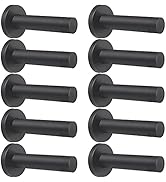 DOKU 10Pcs Door Stop, 3.5 Inch Heavy Duty 304 Stainless Steel Door Stopper with Rubber Tips Bumpe...