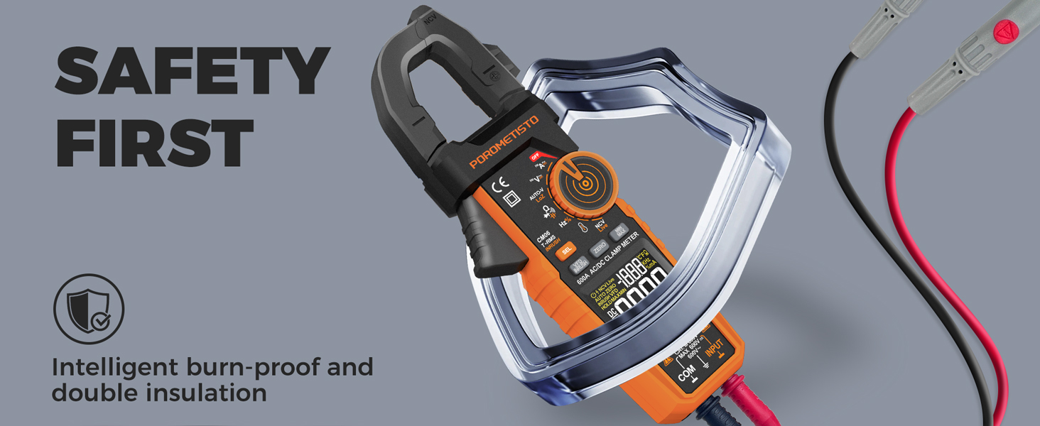 SAFETY FIRST: Intelligent burn-proof and double insulation