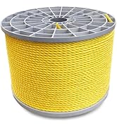 Polypropylene Rope Weather-Resistant & Waterproof, Durable, Heavy Duty Rope for Pool, Marine, Cam...