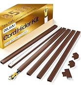Delamu Cord Hider, 85in Cord Covers for Wires on Wall, One-Cord Cable Hider, Self-Adhesive Wire H...