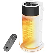 Space Heater - 1500W Portable Space Heaters for Indoor Use, PTC Ceramic Electric Heater with Remo...