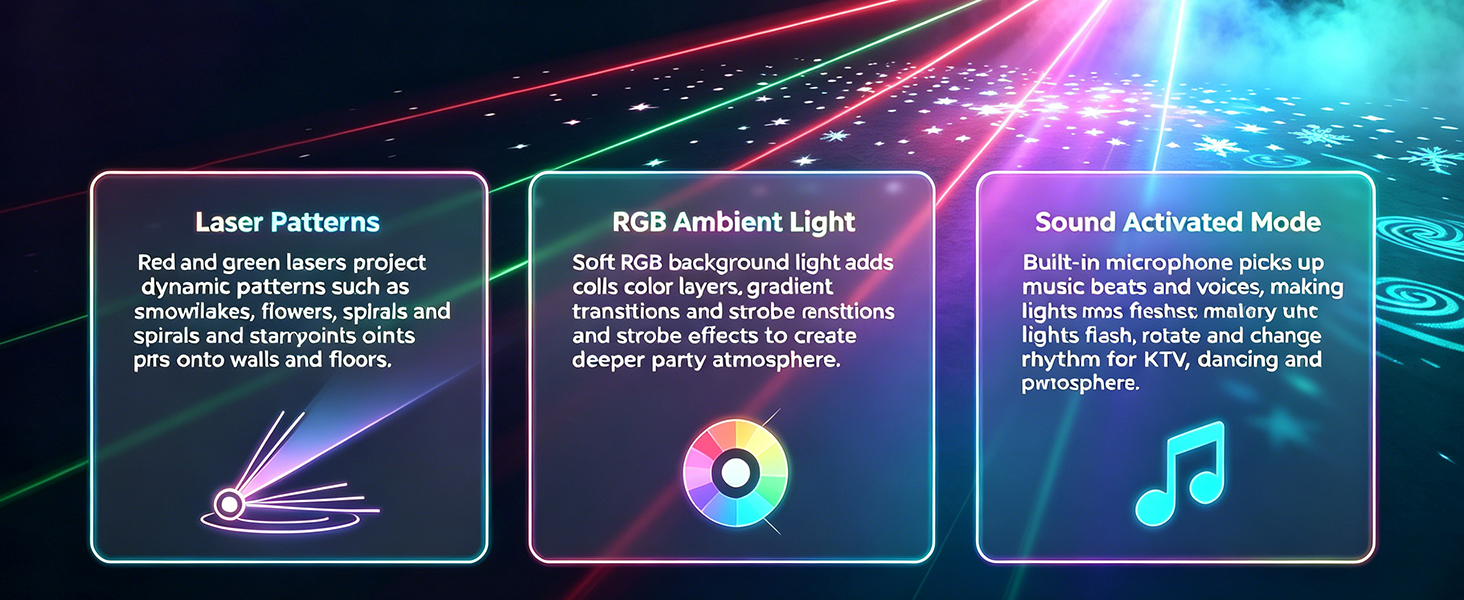 Multi mode combination - indoor decoration party light