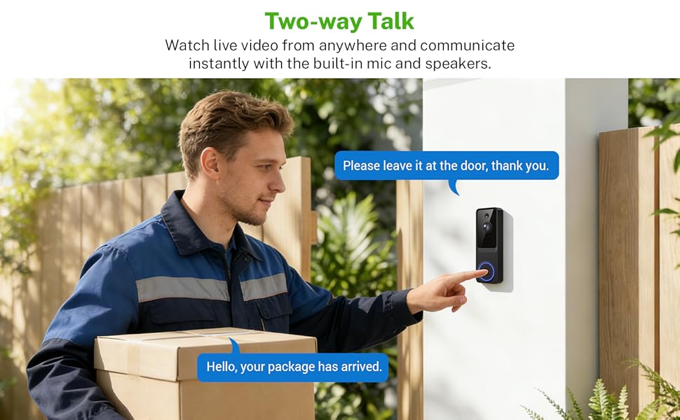 Manage Deliveries with Two-Way Audio
