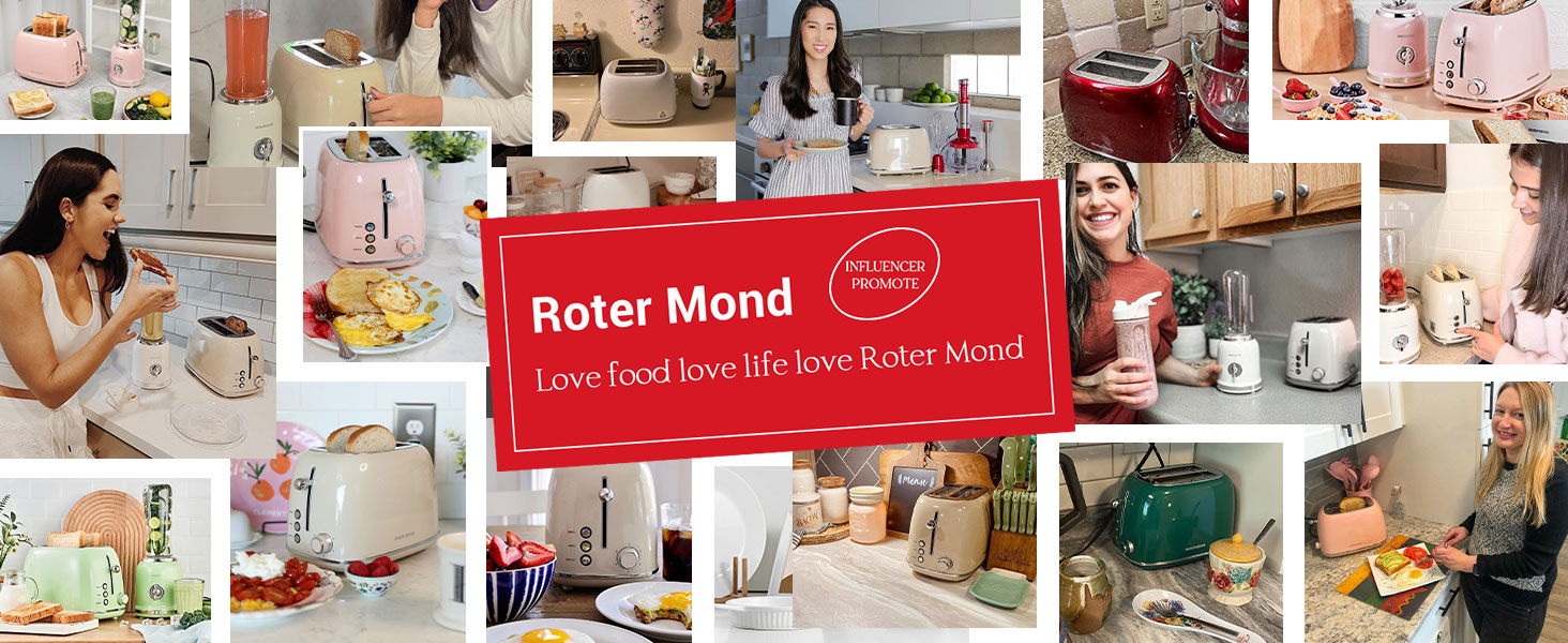 Roter Mond 2 slice Toaster