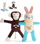 Nocciola Tearable Pull Rip Apart Dog Toys with Squeaker & Crinkle - Interactive Stuffed Plush Puz...