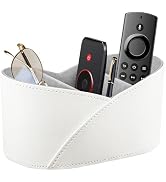 YAPISHI Remote Control Holder with 3 Compartments, Modern Design Desk Accessories Workspace Organ...
