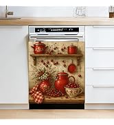 BSFHH Dishwasher & Refrigerator Magnetic Sticker Cover Panel Decal - 23"x26" Waterproof Decorativ...
