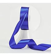 MEEDEE Royal Satin Ribbon 1-1/2 Inch Royal Blue Ribbon Lux Double Faced Satin Ribbons by 50 Yards...