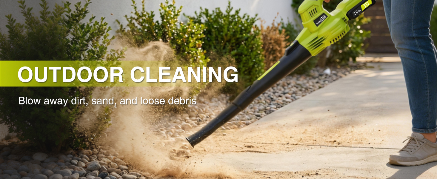 SnapFresh 20V Cordless Leaf Blower