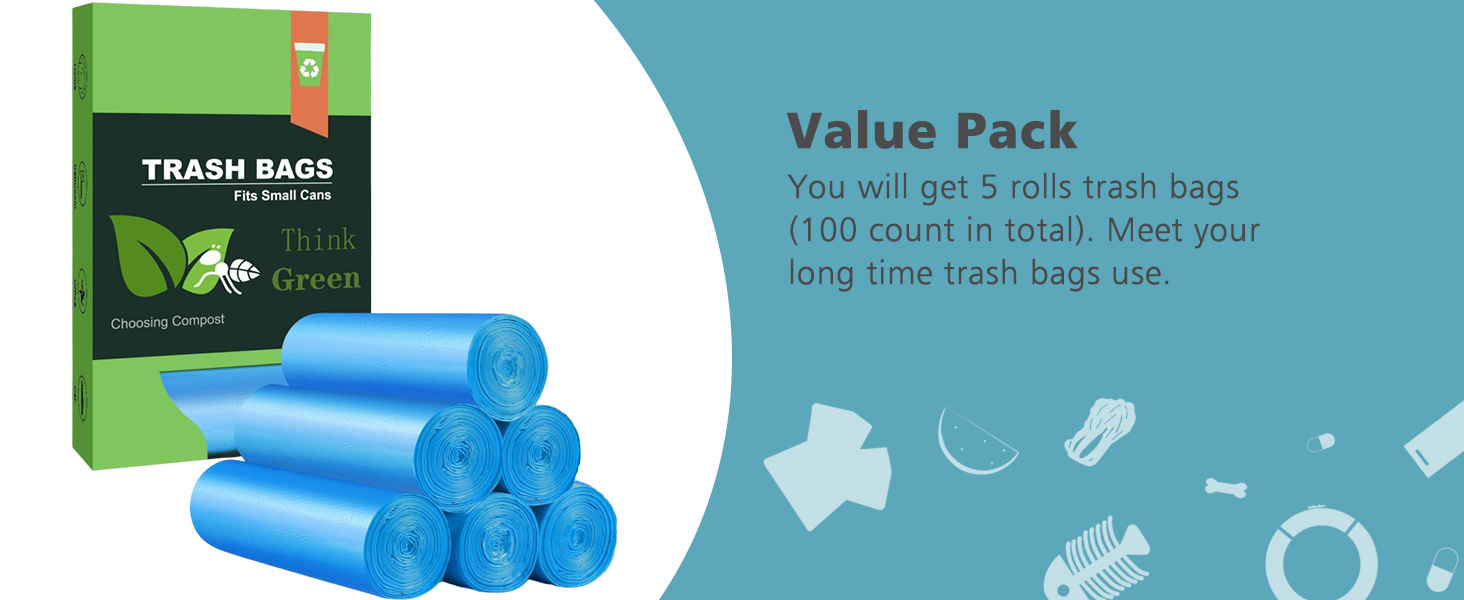 Plastic garbage bags